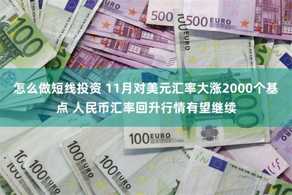 怎么做短线投资 11月对美元汇率大涨2000个基点 人民币汇率回升行情有望继续