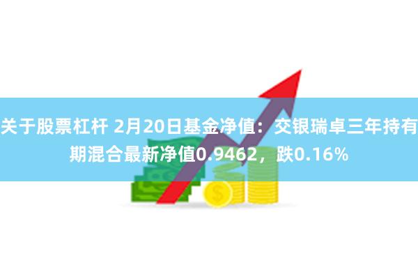 关于股票杠杆 2月20日基金净值：交银瑞卓三年持有期混合最新净值0.9462，跌0.16%